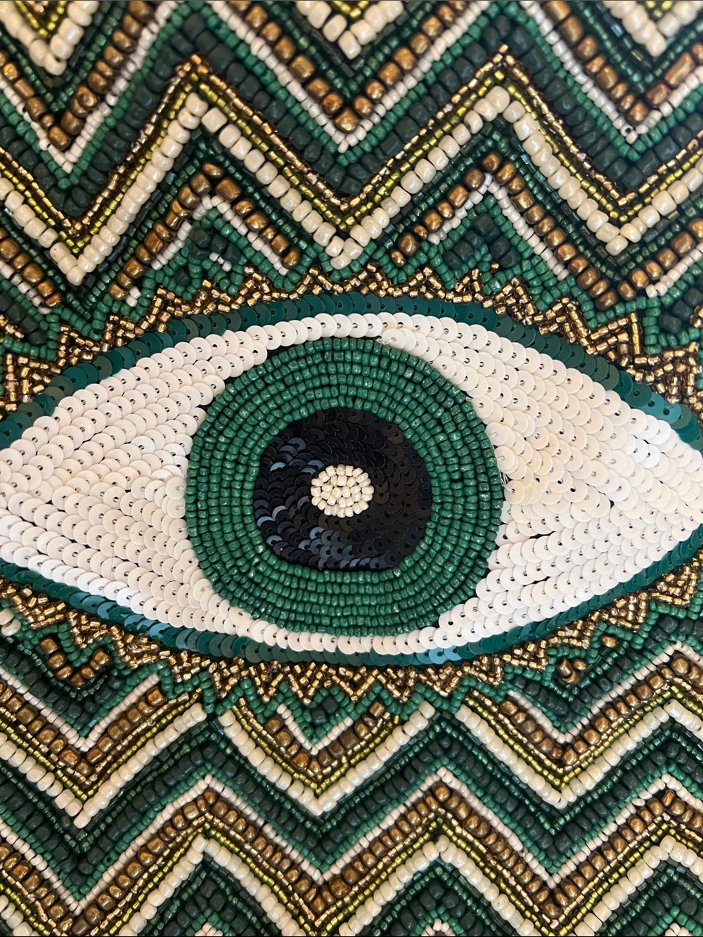 Evil Eye Beaded Tote NWT
